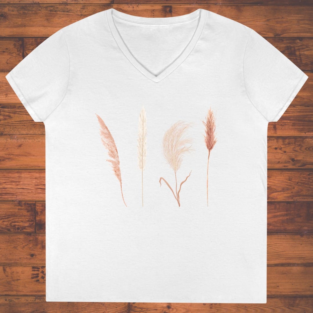 Still Grasses Ladies' V-Neck