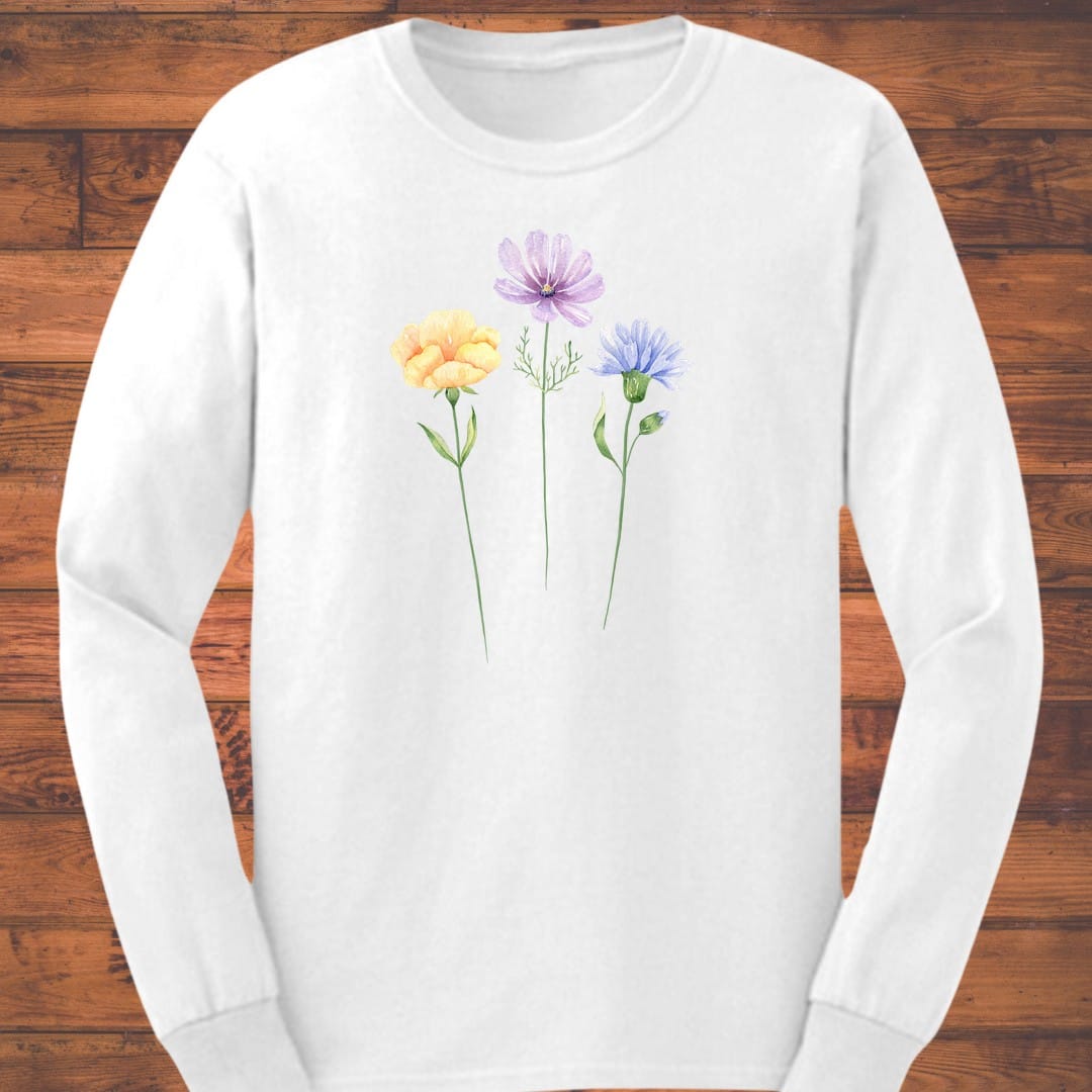 Soft Meadow Trio Long Sleeve T-Shirt