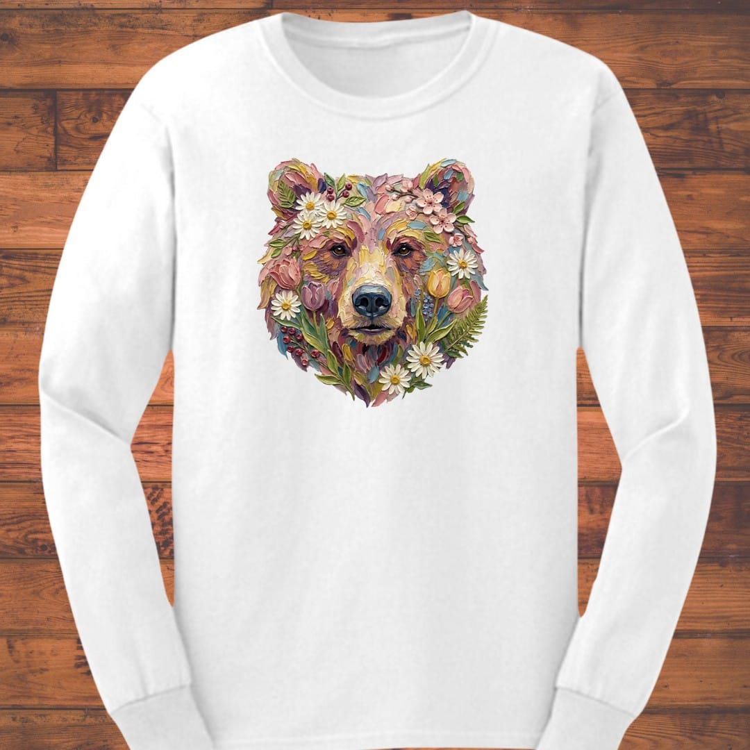 Petalheart Bear Long Sleeve T-Shirt