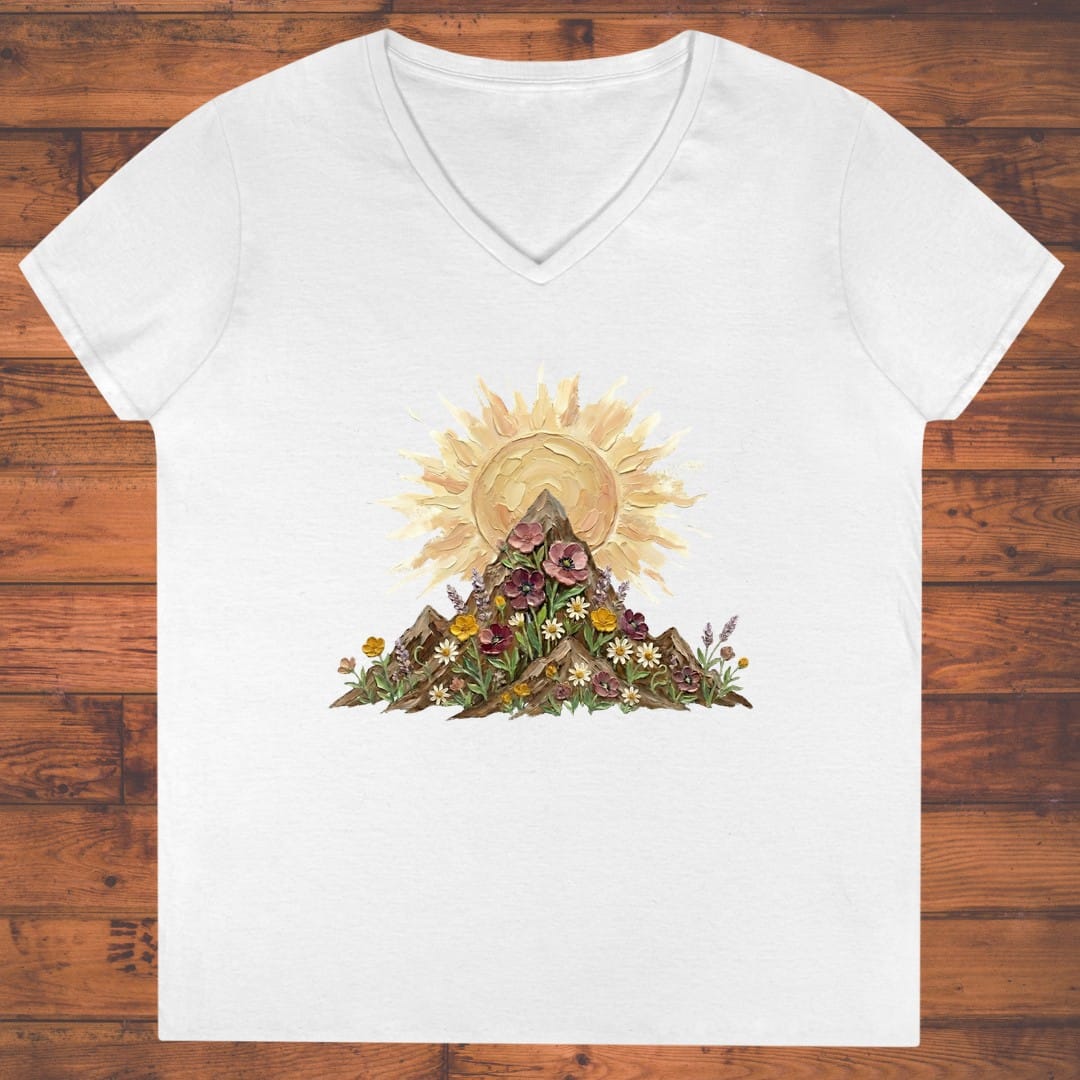 Sunrise in Bloom Ladies' V-Neck