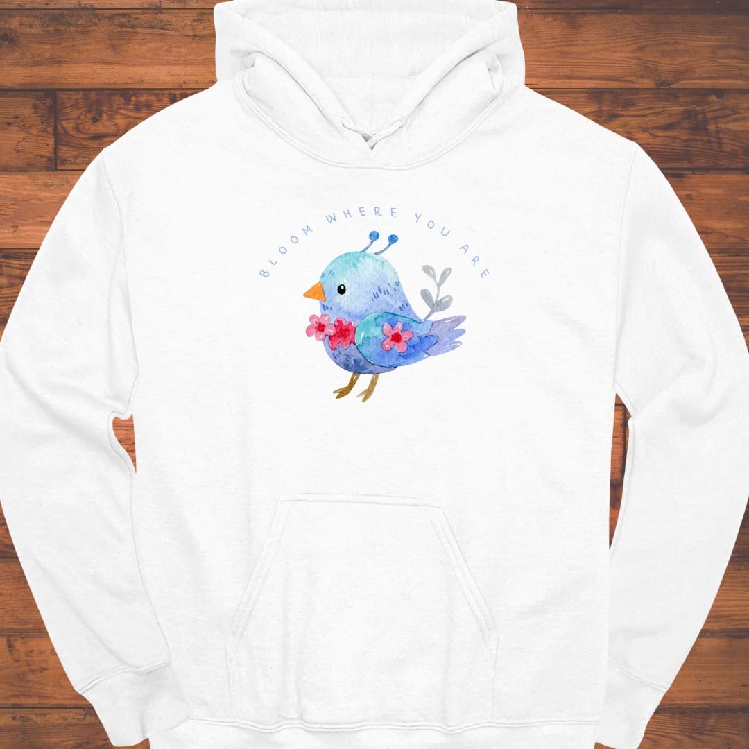 Little Blue Bloom Hoodie