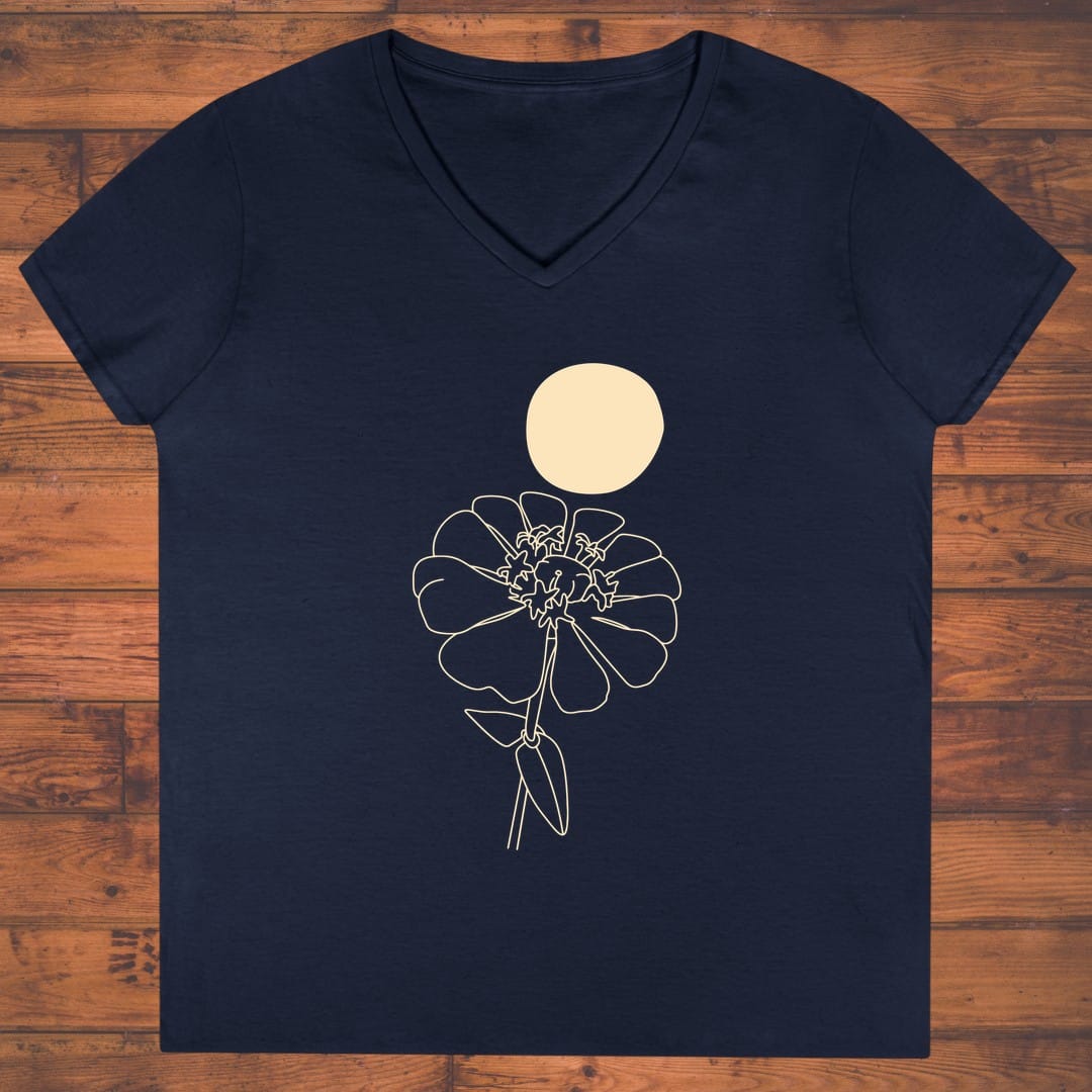Solstice Flower Ladies' V-Neck