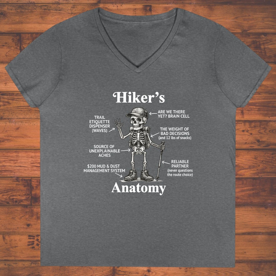 Hiker's Anatomy Ladies' V-Neck