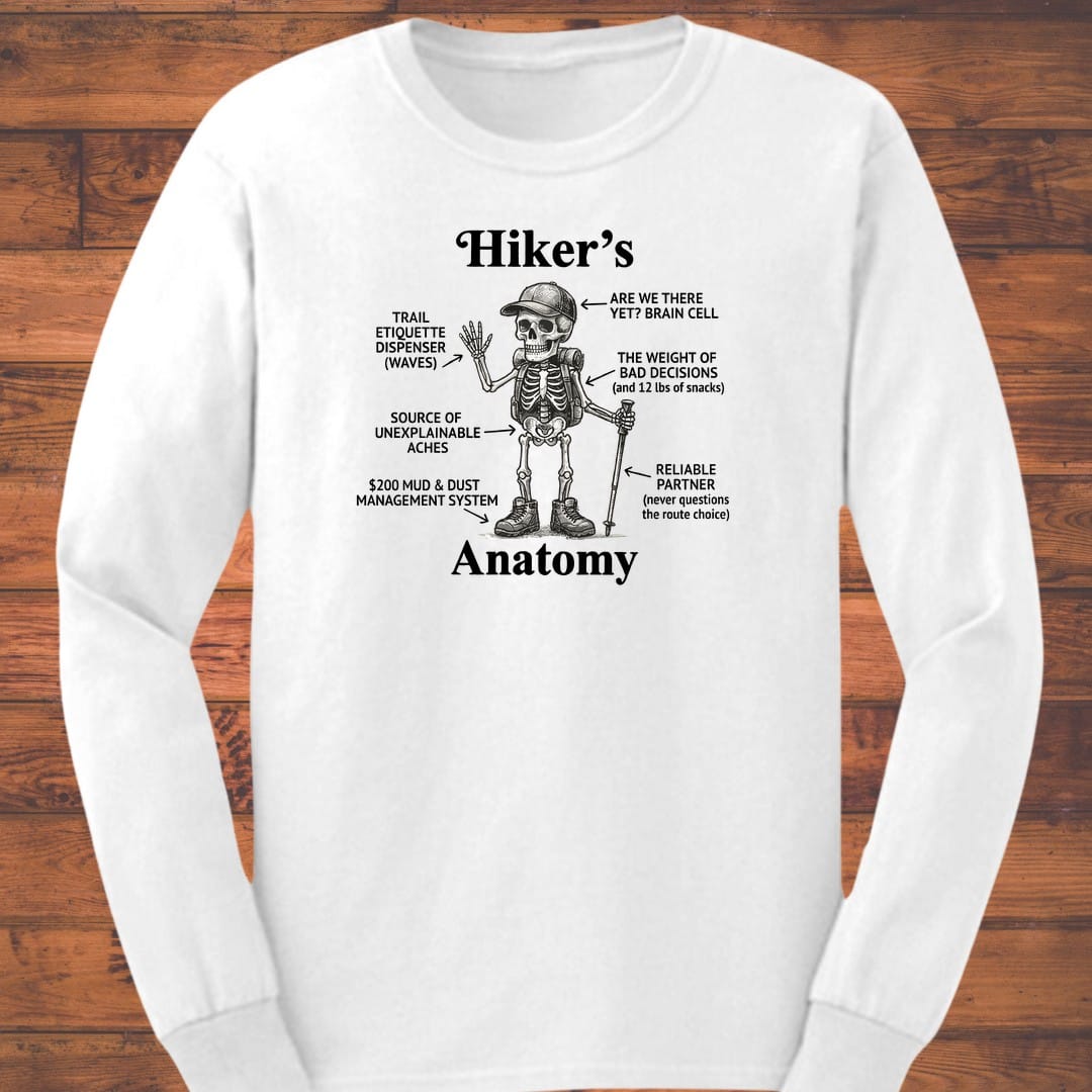 Hiker's Anatomy Long Sleeve T-Shirt
