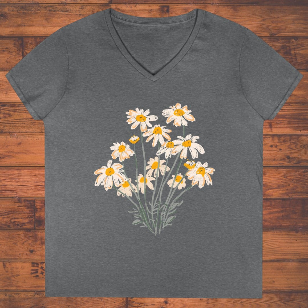Soft Gathering Ladies' V-Neck