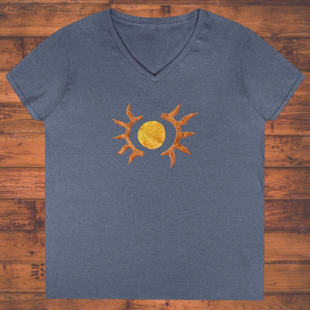 Antler Sun Ladies' V-Neck