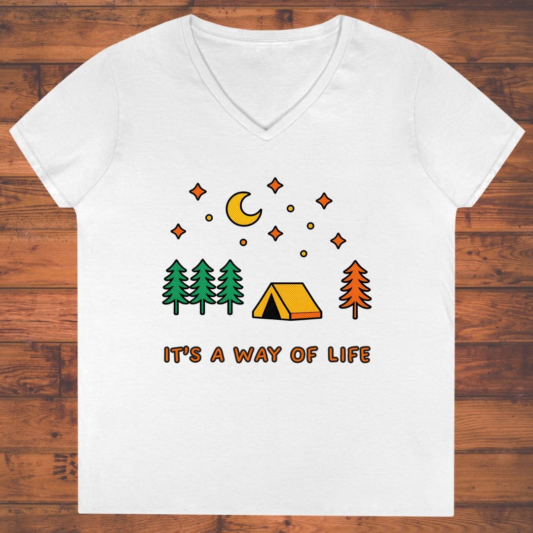 Night Camp Ladies' V-Neck