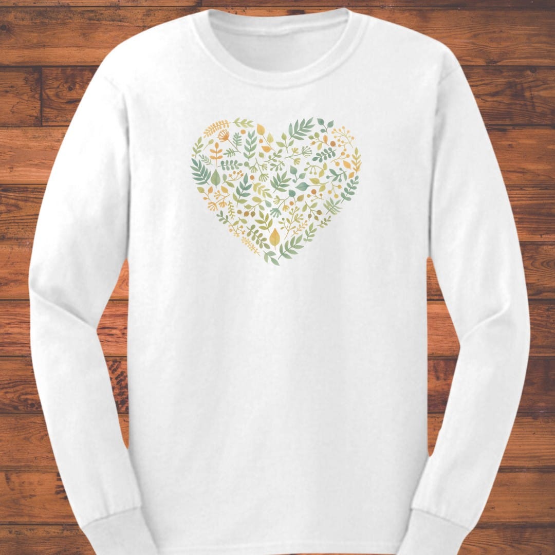 Leaf Heart Long Sleeve T-Shirt