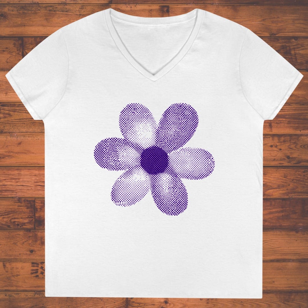 Violet Daisy Ladies' V-Neck