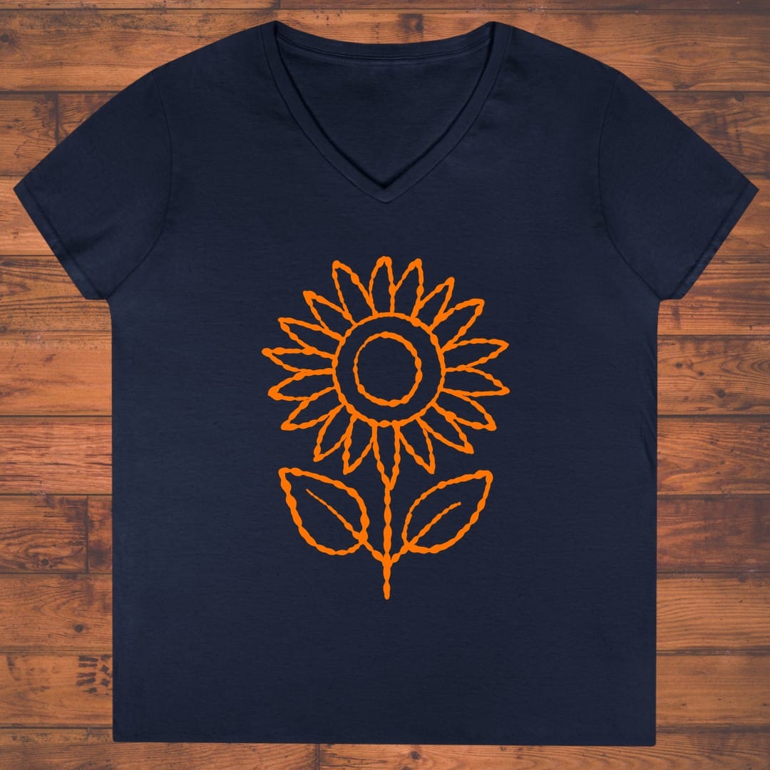 Electric Bloom Ladies' V-Neck