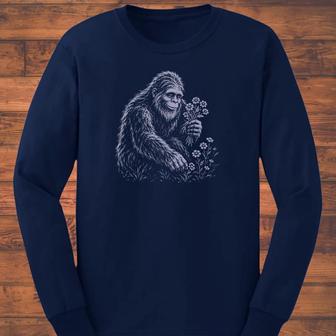 Bigfoot Blooms Long Sleeve T-Shirt