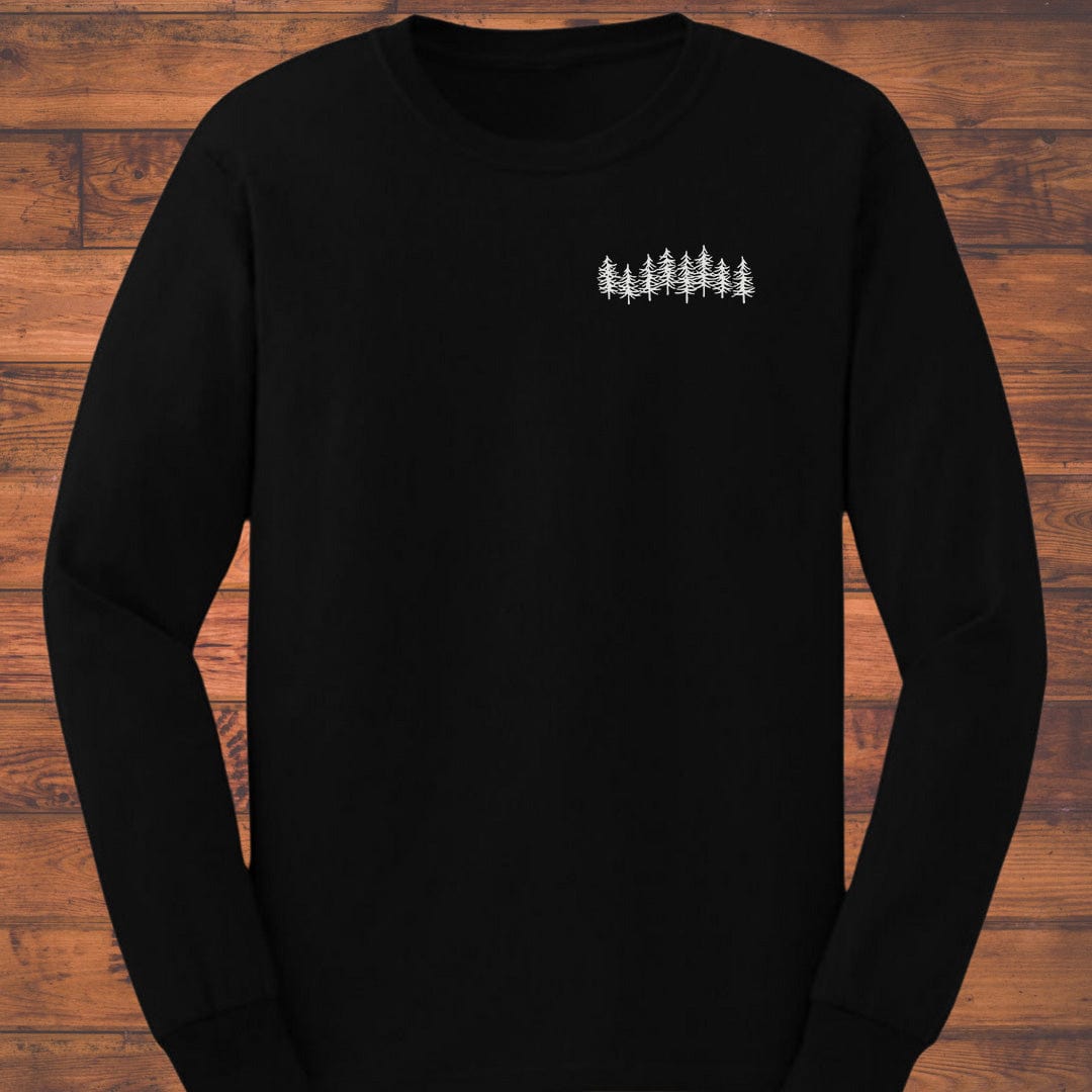 Forest Silhouette Long Sleeve T-Shirt