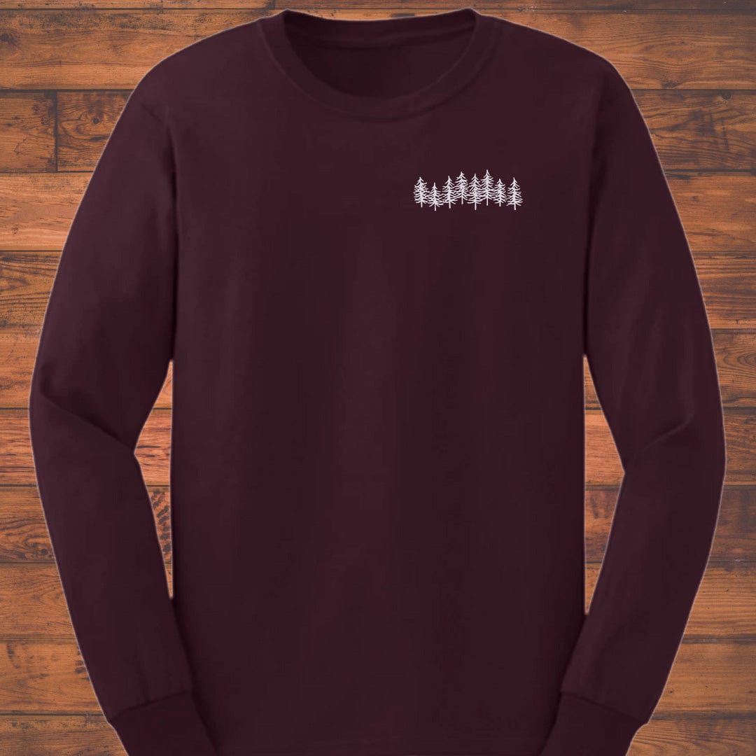 Forest Silhouette Long Sleeve T-Shirt