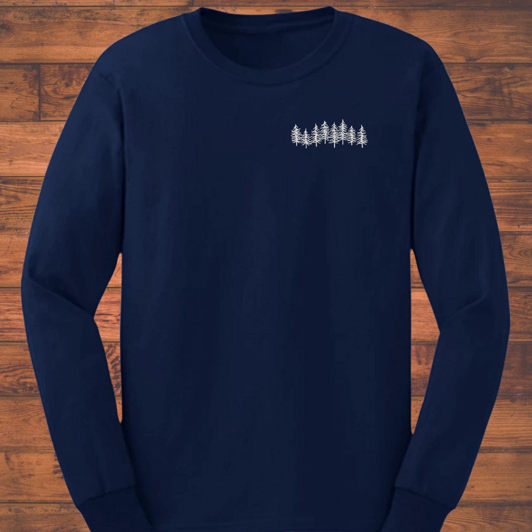 Forest Silhouette Long Sleeve T-Shirt