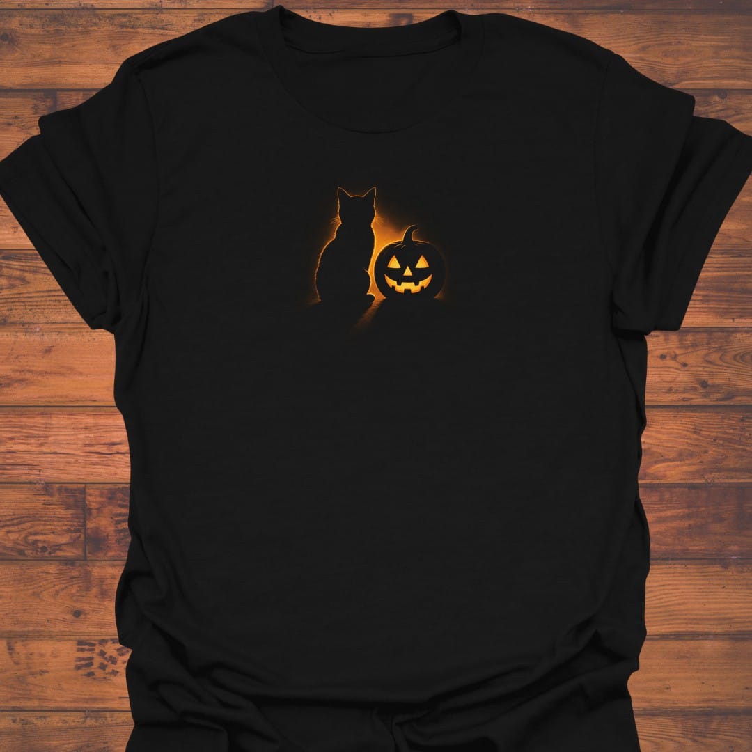 Cat and Pumpkin T-Shirt