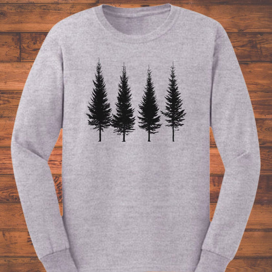 Four Skinny Spruce Long Sleeve T-Shirt