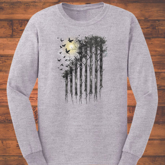 US Hiking Long Sleeve T-Shirt