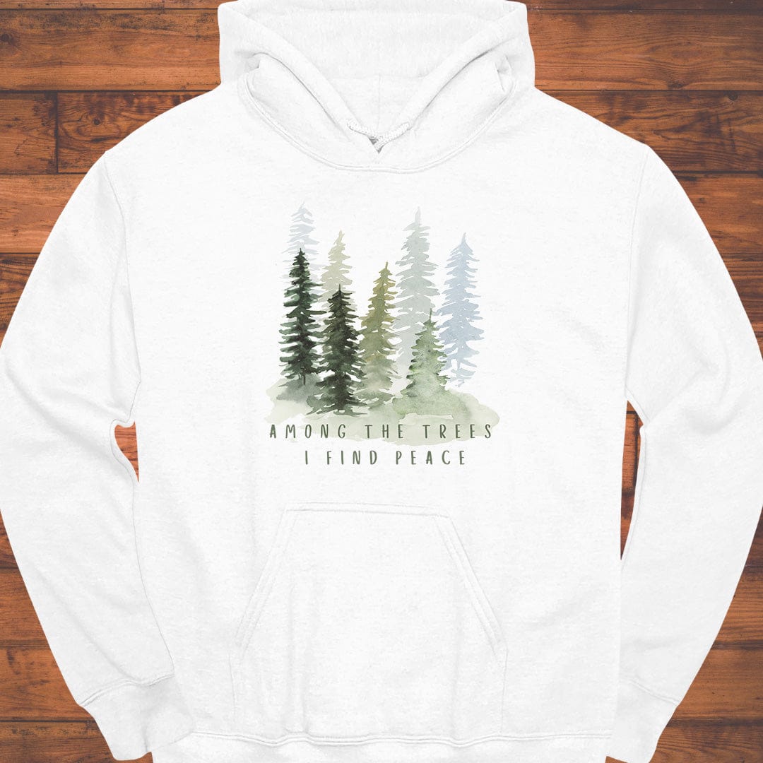 Among The Trees Hoodie White / 3XL
