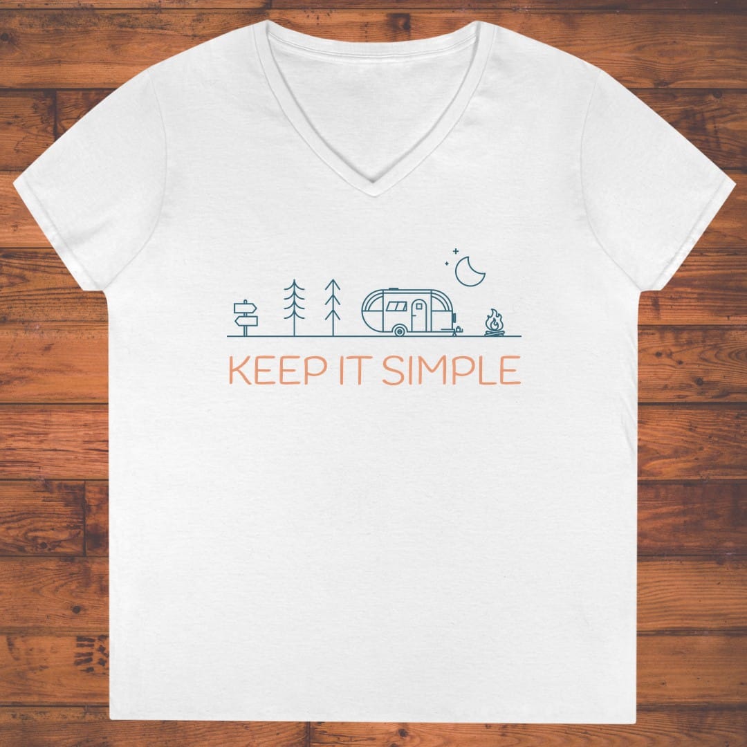 Keep It Simple Camping Ladies' V-Neck