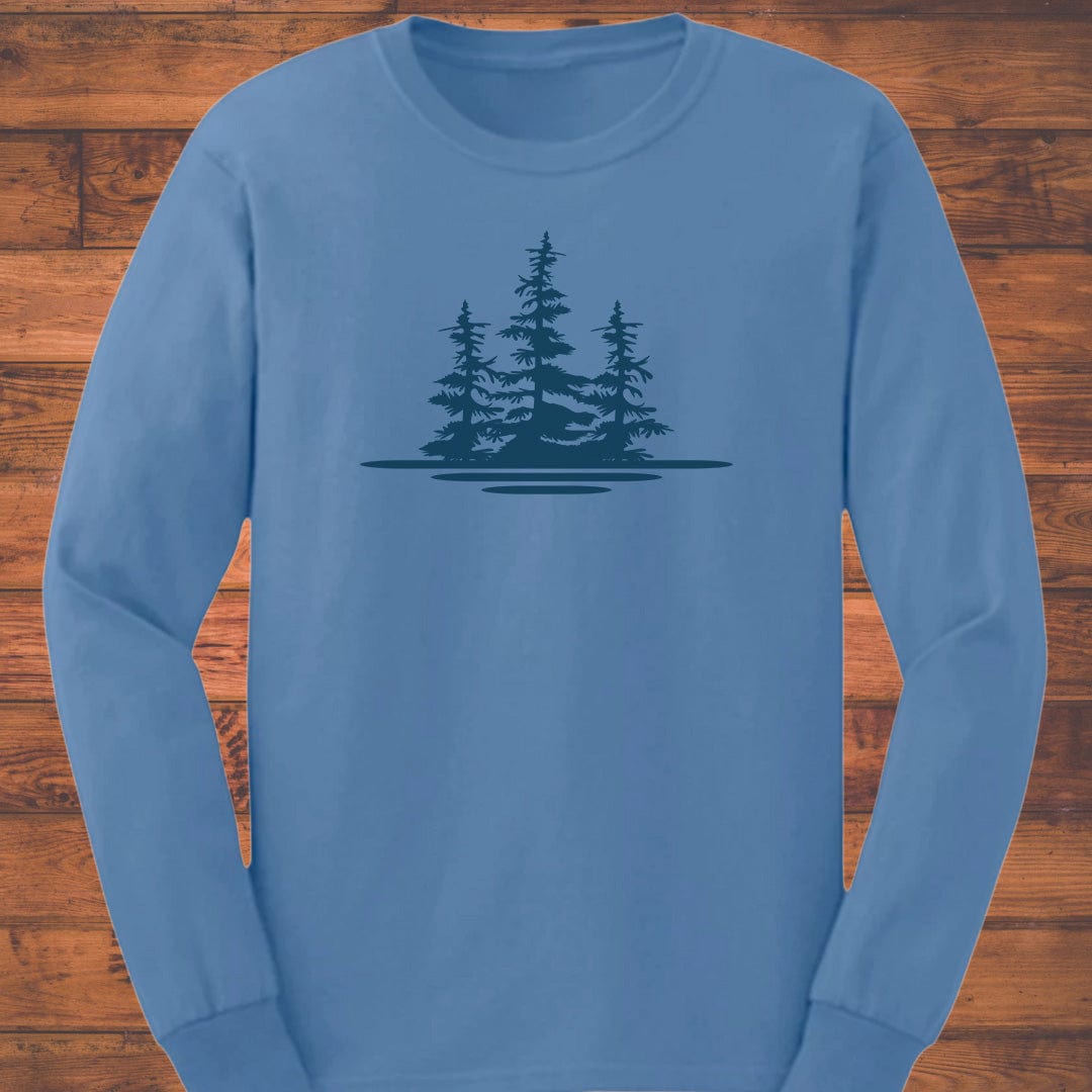 Midnight Forest Calm Long Sleeve T-Shirt