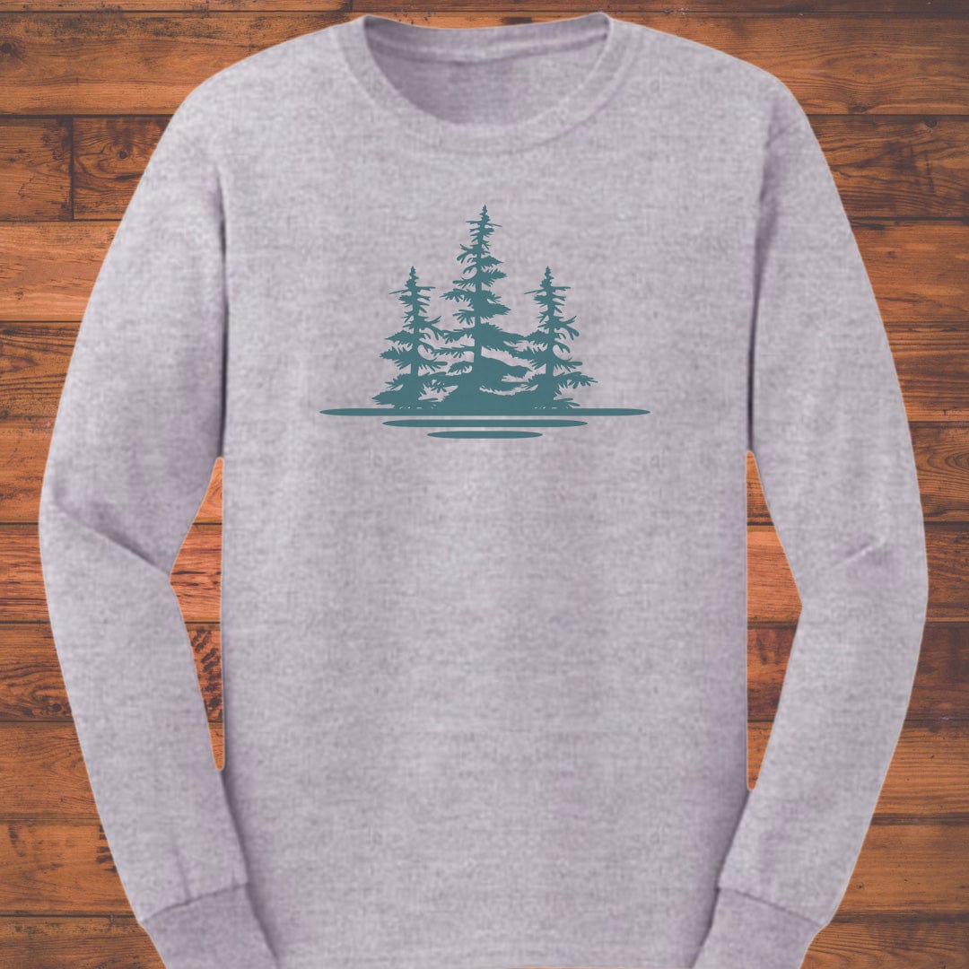 Midnight Forest Calm Long Sleeve T-Shirt