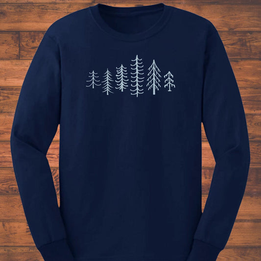 Forest Lineup Long Sleeve T-Shirt