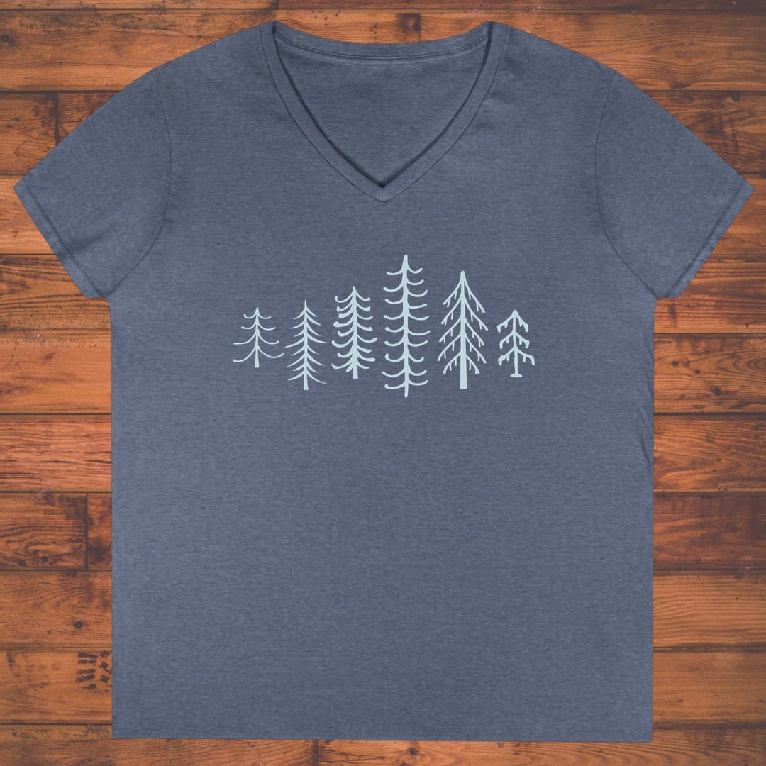 Forest Lineup Ladies' V-Neck