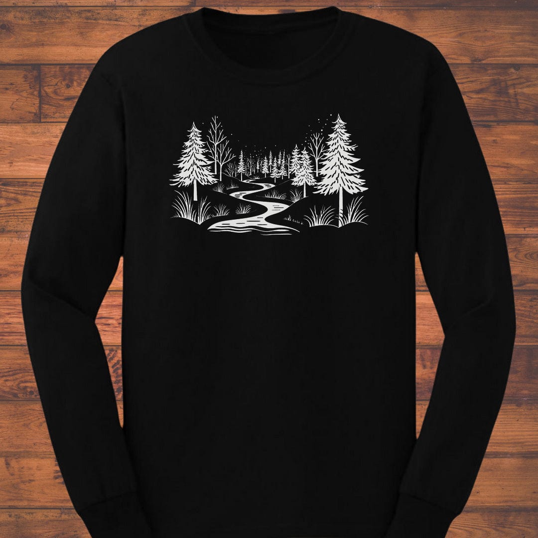 Midnight Trail Whispers Long Sleeve T-Shirt