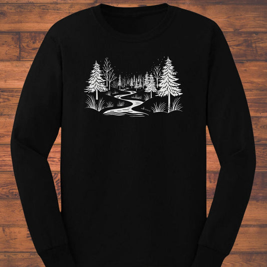 Midnight Trail Whispers Long Sleeve T-Shirt