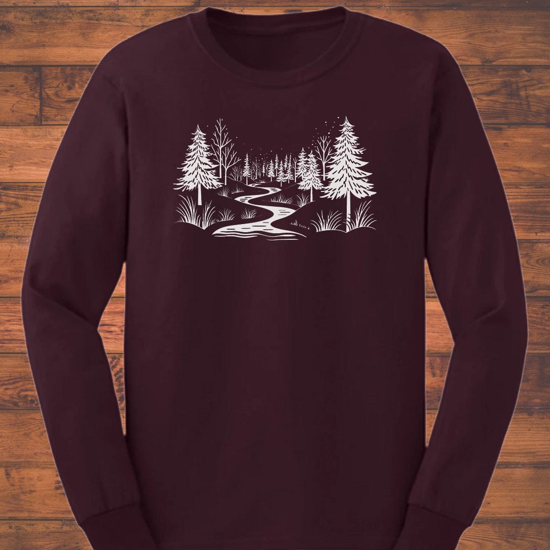 Midnight Trail Whispers Long Sleeve T-Shirt
