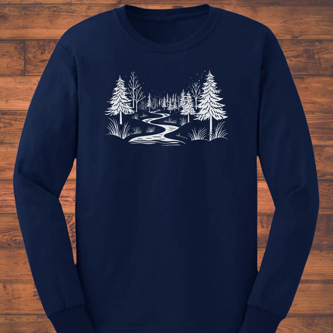 Midnight Trail Whispers Long Sleeve T-Shirt
