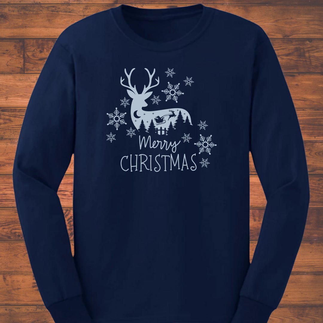 Nightfall Reindeer Long Sleeve T-Shirt
