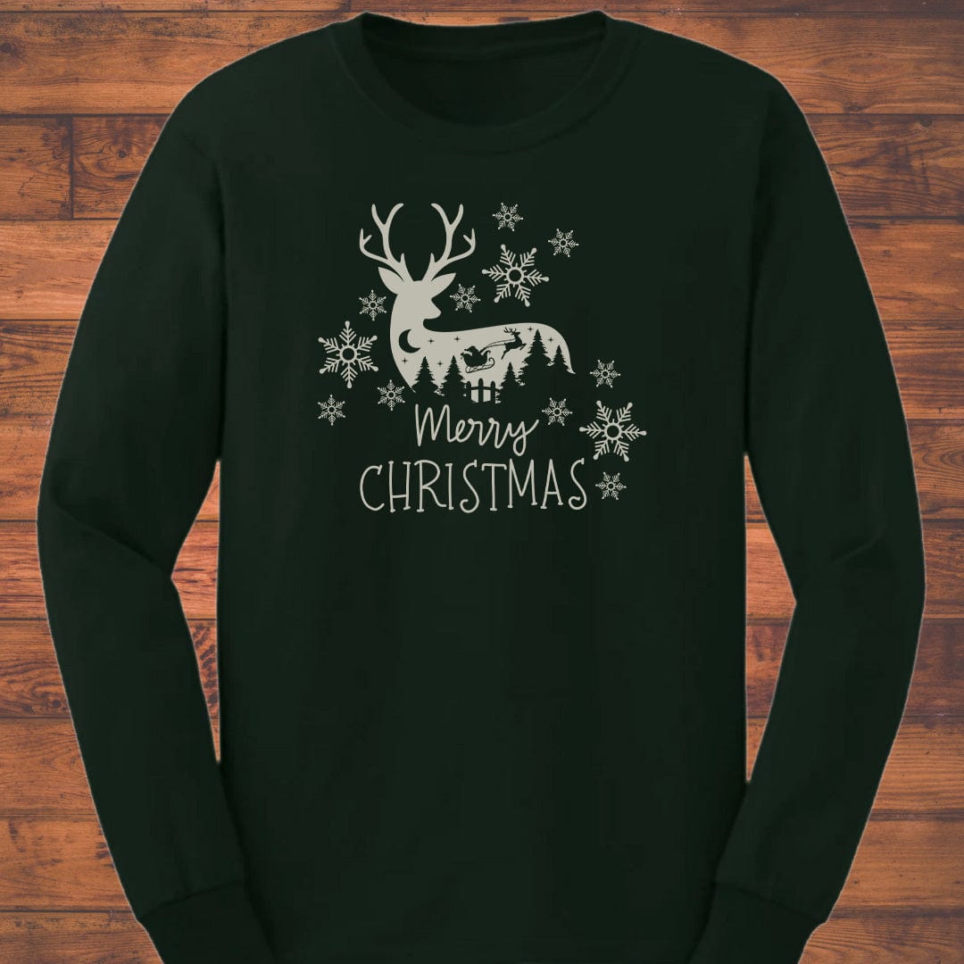 Nightfall Reindeer Long Sleeve T-Shirt