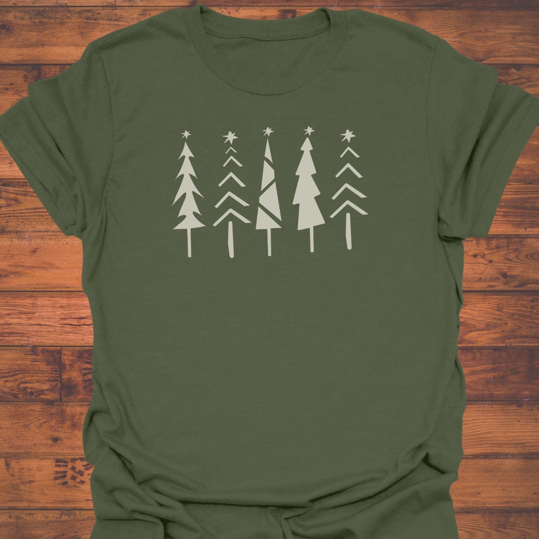 Starry Pine Silhouette T-Shirt