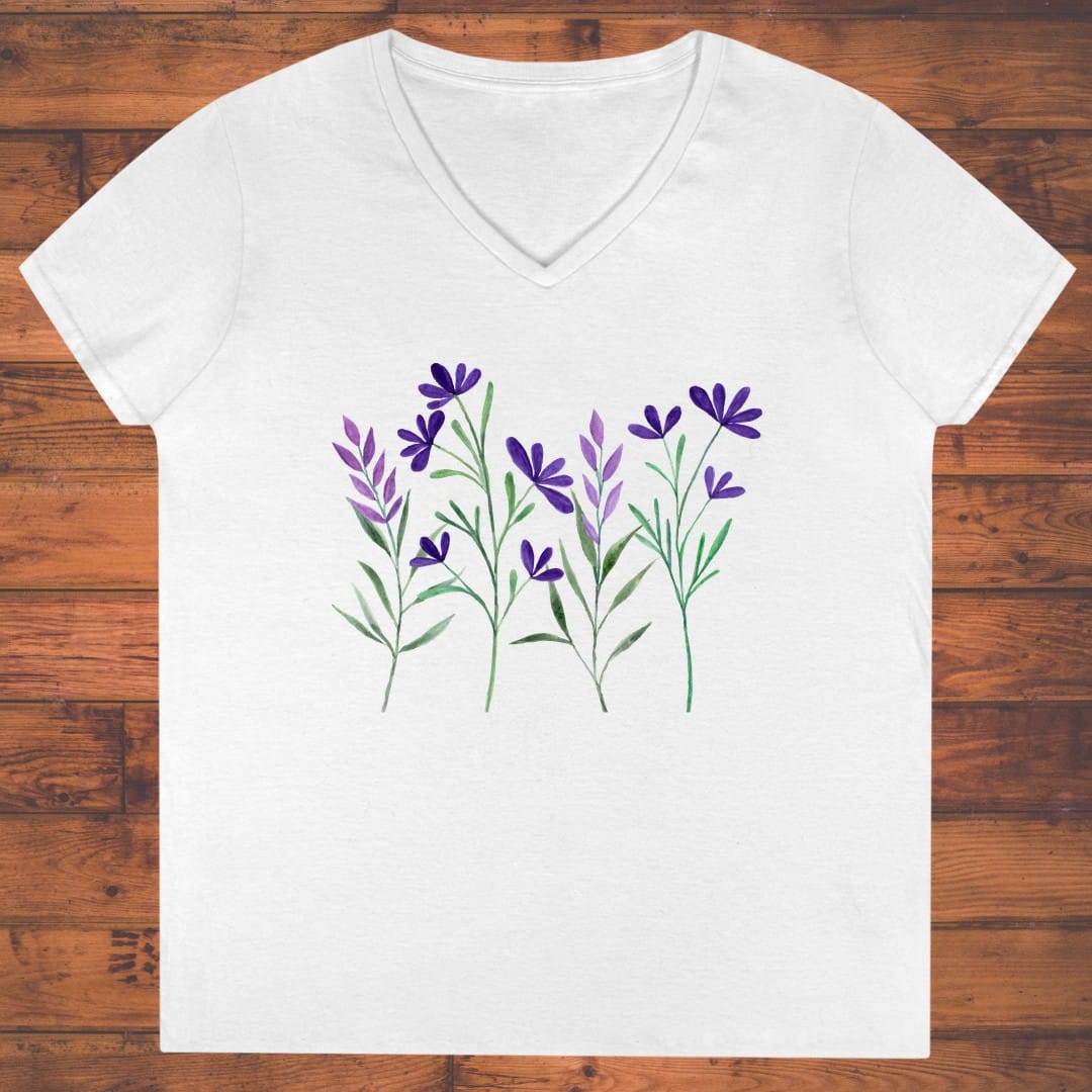 Wild Petals Ladies' V-Neck