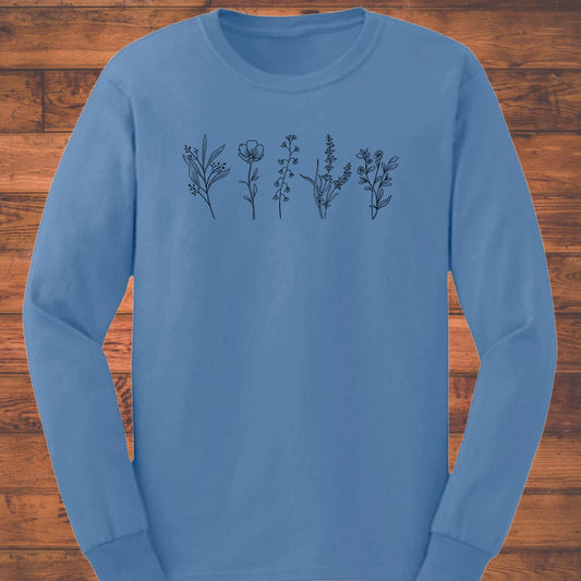 Whispering Florals Long Sleeve T-Shirt