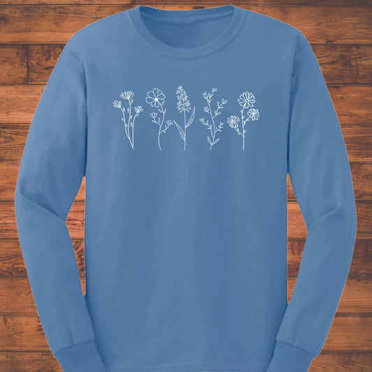 Blossom Sketches Long Sleeve T-Shirt