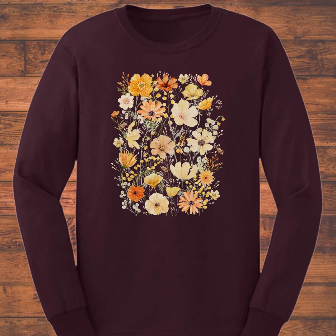 Sunlit Blossom Symphony Long Sleeve T-Shirt