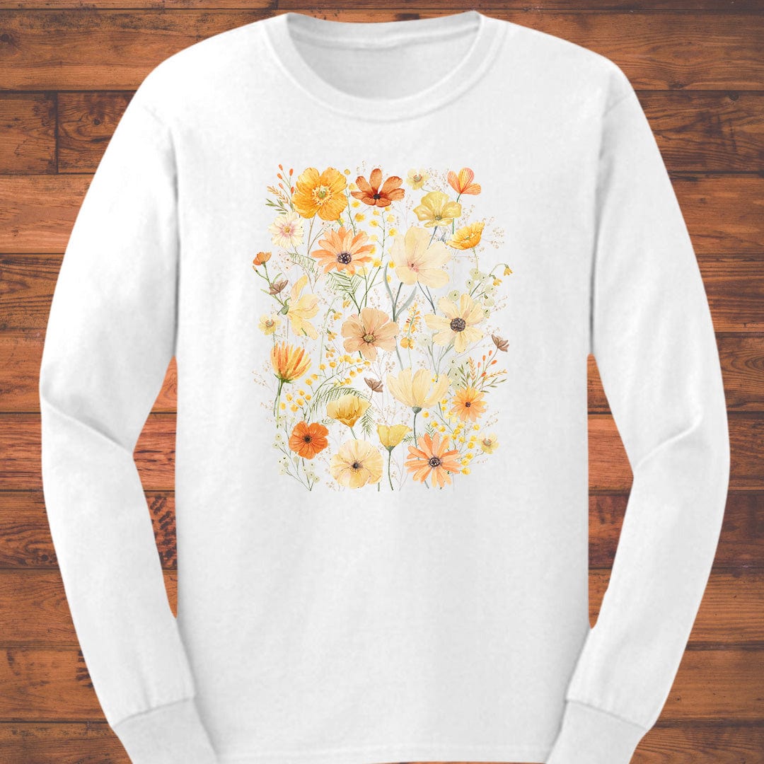 Sunlit Blossom Symphony Long Sleeve T-Shirt