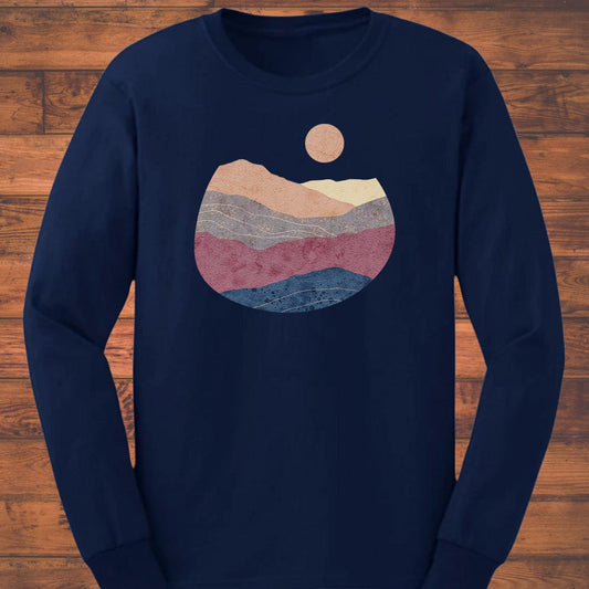 Layered Horizon Long Sleeve T-Shirt