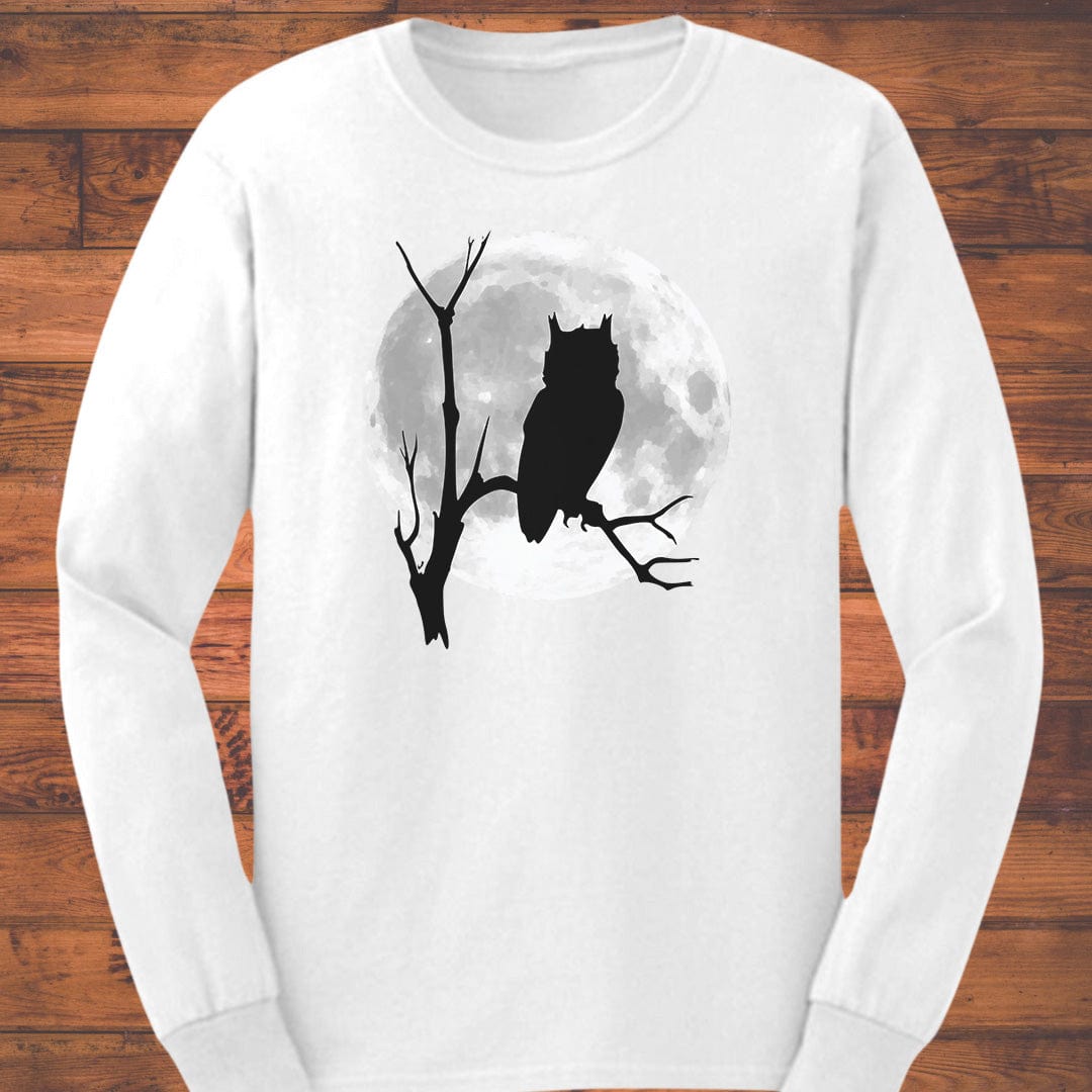 Moonlit Perch Long Sleeve T-Shirt