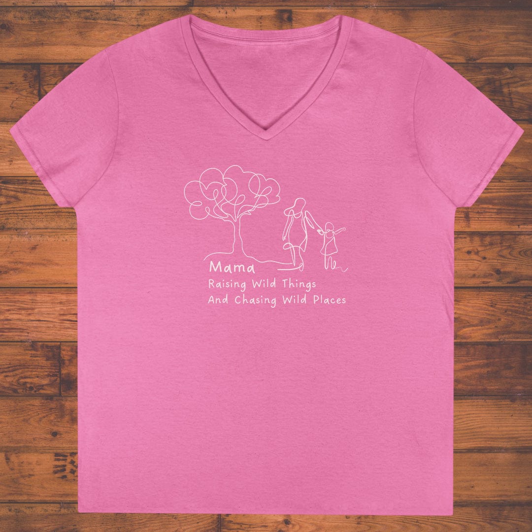 Raising Wild Things Ladies' V-Neck