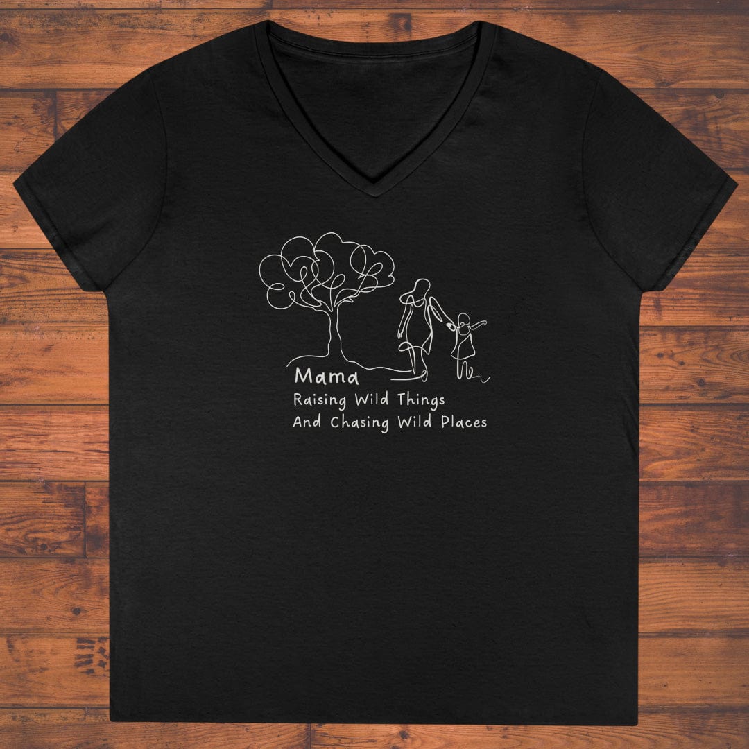 Raising Wild Things Ladies' V-Neck