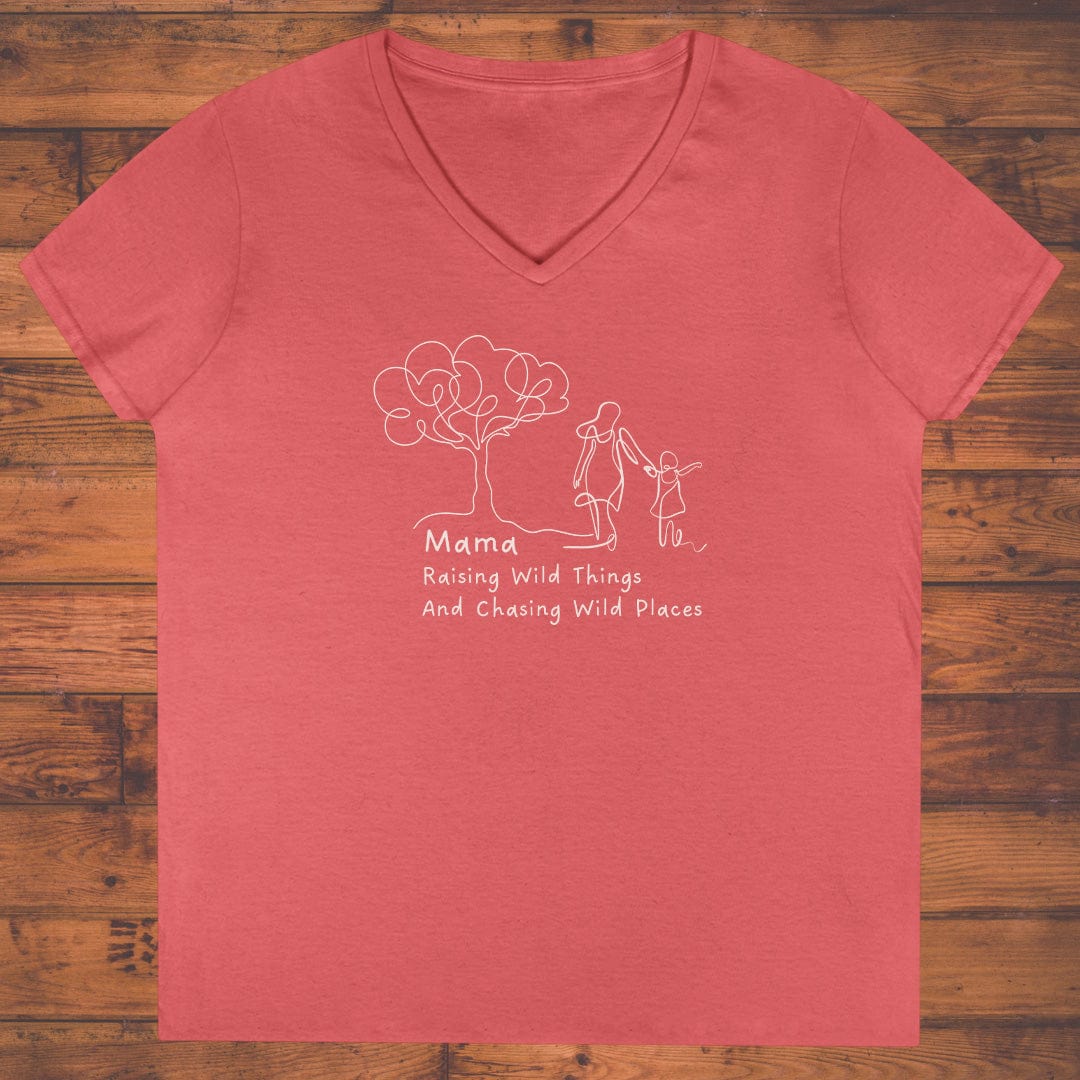 Raising Wild Things Ladies' V-Neck