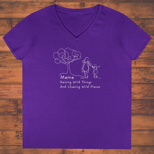 Raising Wild Things Ladies' V-Neck