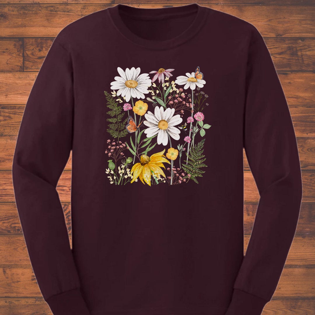 Among Wildflowers Long Sleeve T-Shirt