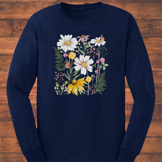 Among Wildflowers Long Sleeve T-Shirt
