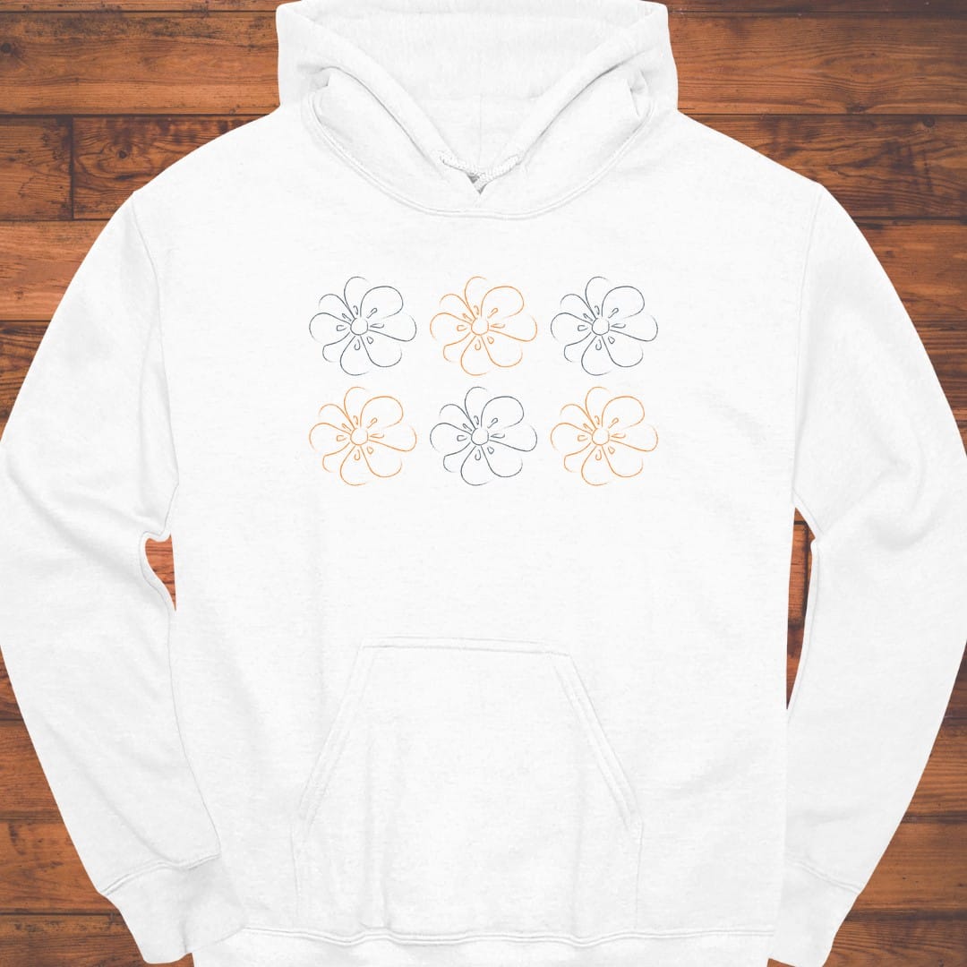 Little Bloom Grid Hoodie