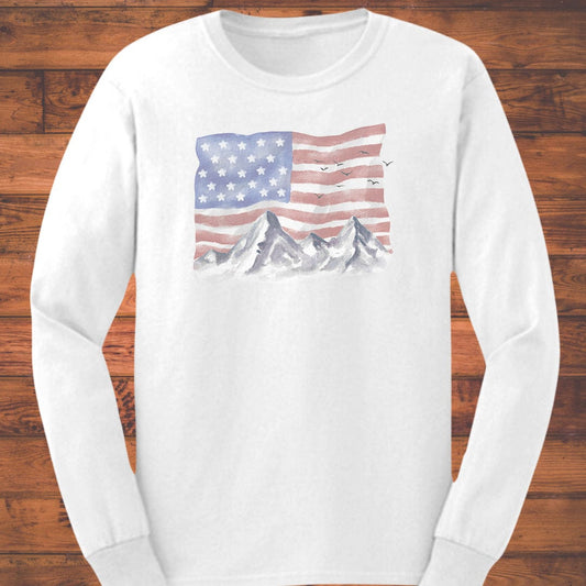 Peaks and Stripes Long Sleeve T-Shirt