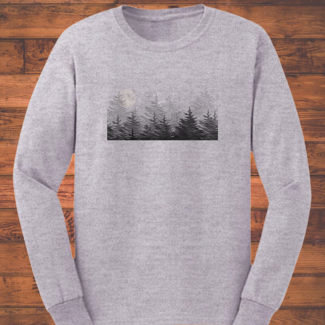 Forest Moonrise Long Sleeve T-Shirt